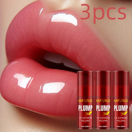3 Pcs Lip Plump Moisturizing lip Oil Long Lasting Lip Gloss Serum Instant Volumising Essence Oil Repair lip Fine Lines Makeup