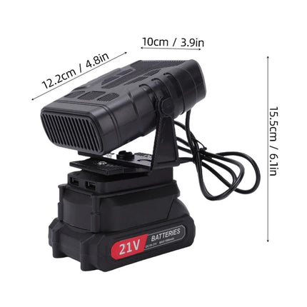 50W Car Heater 360 Rotation Quiet Anti Tip Over Defogger For Electric Tricycle Construction Site Outdoor