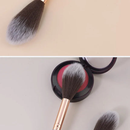1/5/10pcs Professional Blush Highlight Loose Powder Brush Portable Multifunction Soft Fiber Makeup Brush Beauty Tools