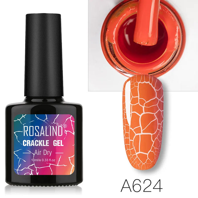 Crackle Gel Polish Cracking Nail Lacquer Quick Drying Nail Art Gel Manicure For UV Semi Permanent Base Top Coat