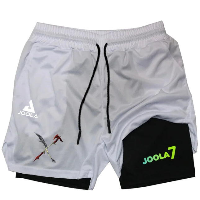 Year-round JOOLA 2-in-1 Pickleball Shorts Men Quick Dry Breathable Gym Running Training Shorts