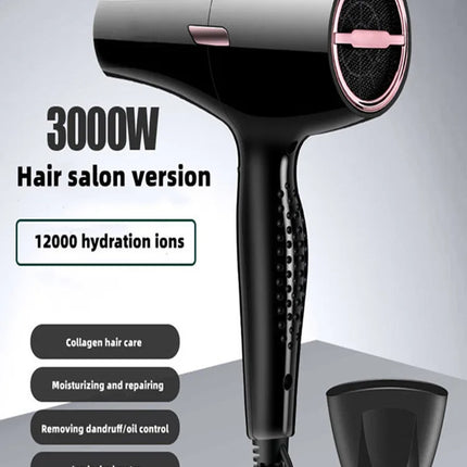 2300W Hair Salon Hair Dryer High Power Strong Wind Speed Dry Blue Light Ion Silent Home Hairdresser Special New Product