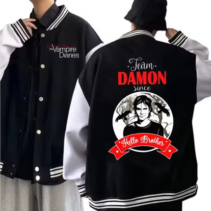 Hot Movie Baseball Uniform Women Men Fashion Long Sleeve Jacket Fan Gift Baseball Coat Letter Print Oversized Loose Outer tops