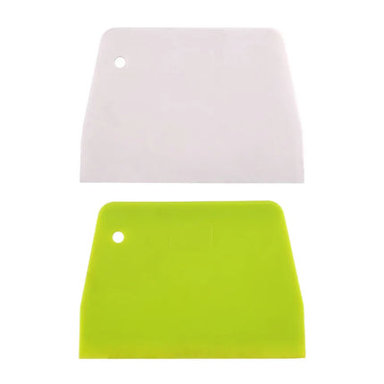 2 PCS Baking Tool Plastic Scraper DIY Pastry Cream Spatula Trapezoidal Dough Cutting Knife Cake Divider Kitchen Accessories