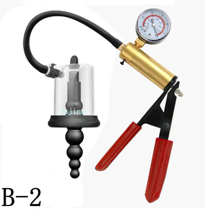 Manual Vacuum Anal Pump Rosebud Pump Sex Toys for Men Women Anal Pump Anus Dilator Prostate Stimulator Butt Plug Anal Plug Set