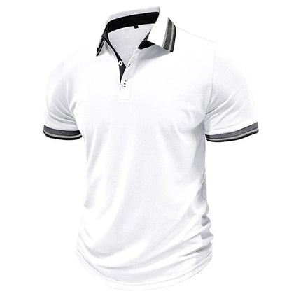 Summer Men's Clothing Short Sleeve Golf Polo Shirt 3D Digital Print Casual Lapel Polo Shirt