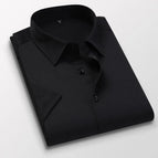 S / Black short-sleeved shirt