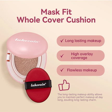 Sunscreen Cushion Foundation Fit Cushion Foundation Full Coverage Waterproof Long-lasting Concealer Long-lasting Korean Makeup