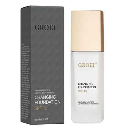 All-in-One Smart Foundation SPF 15 50ml - Lightweight Hydrating Formula with Hyaluronic Acid for Natural Glow & UV Protection.