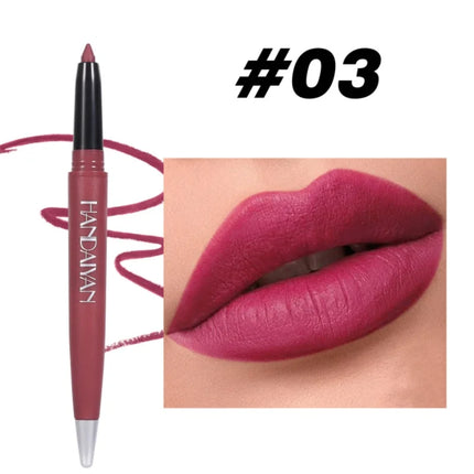 Matte Lipliner Pencil Waterproof Nude Purple Lipstick Pen Matte Velvet Lip Liner Pen Contour Make Up Sexy Lasting Lips Cosmetics
