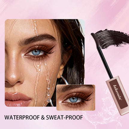 Super Waterproof Mascara 4D Mascara Thick Long Smudge-proof Plump Encrypted Long-lasting Curling Large Eye Makeup Makeup