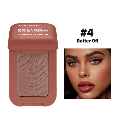 Professional Makeup Matte Buttermelt Bronzer, Long Wear Face Makeup, Korean Face Cosmetics, Wear Up to 12 Hours, Vegan Formula