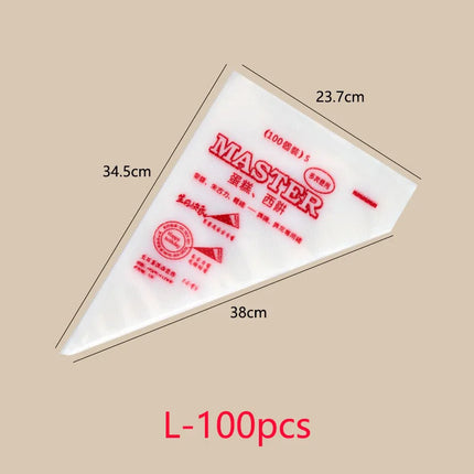 SML20 50 100PCS Disposable Pastry Bags Confectionery Equipment Pastry And Bakery Accessories Reposteria Cake Tools For Cake