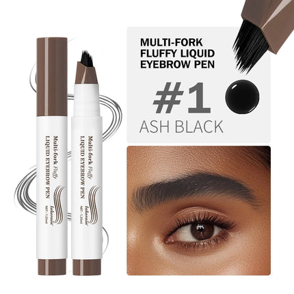 4D Eyebrow Microblading Pen With Forks Tip Waterproof Long Wearing Tattoo Pencil For Professional Makeup Artists Pen
