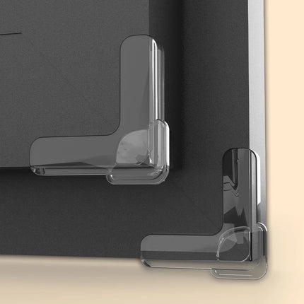 Soft Corner Protectors- Pre-Taped Rubber Edge Guards with Adhesive Strips, Furniture Bumpers for Fireplace Table Stairs Cabinet