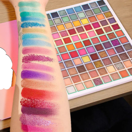 99 Colors Eyeshadow Palette Colorful Eyeshadow Palette, Matte Shimmer Glitter Rainbow Makeup Palle Christmas Day Gifts for Women