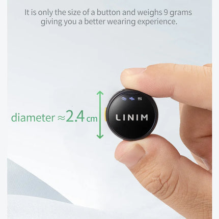 LINIM M8 Wireless Lavalier Microphone Noise Cancellation 23H Battery for iPhone Camera Type-C for Vlog Interview Live Streaming