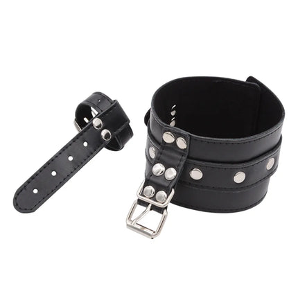 Sex Toys Adult Games Handcuffs with Thumb Buckle Foot Cuffs with Toe Buckle Anklet Bdsm Bondage Gear SM Products for Woman Man