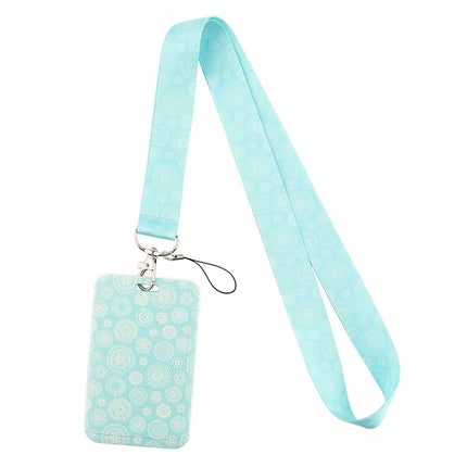 New Sakura Cherry Blossoms Flower lanyard card ID Badge Holder Keychain Pass Gym Mobile Kids Key Holder Key Rings Gift