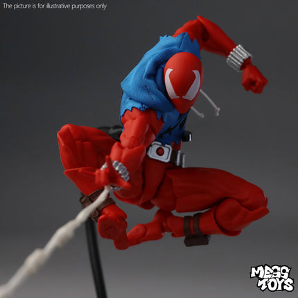 Mess Toys Scarlet Hero Scarlet Spider Man Spiderman Blue Battle Suit Spiderman Anime Action Figure Figurine Statue Model Gifts
