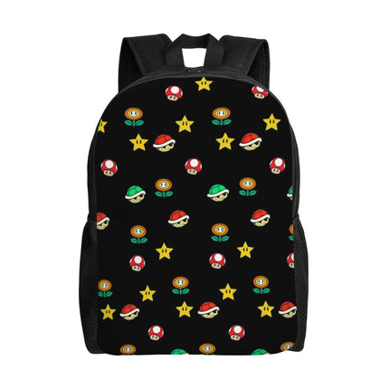3D Printing M-Marioed Backpacks for Boys Girls Cartoon Yoshi College School Travel Bags Men Women Bookbag Fits 15 Inch Laptop