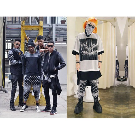 Polyester Bandana Paisley Pant Jogger Men Women Sweatpants Tracksuit Harajuku Trousers Spring Hip Hop StreetwearA1