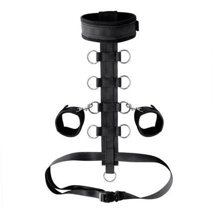 Woman Handcuff Sex Toy BDSM Hand Restraints Sextoy Kits Adjustable Neck Collar SM Slave Role Play Bandage Adult Couple Erotictoy