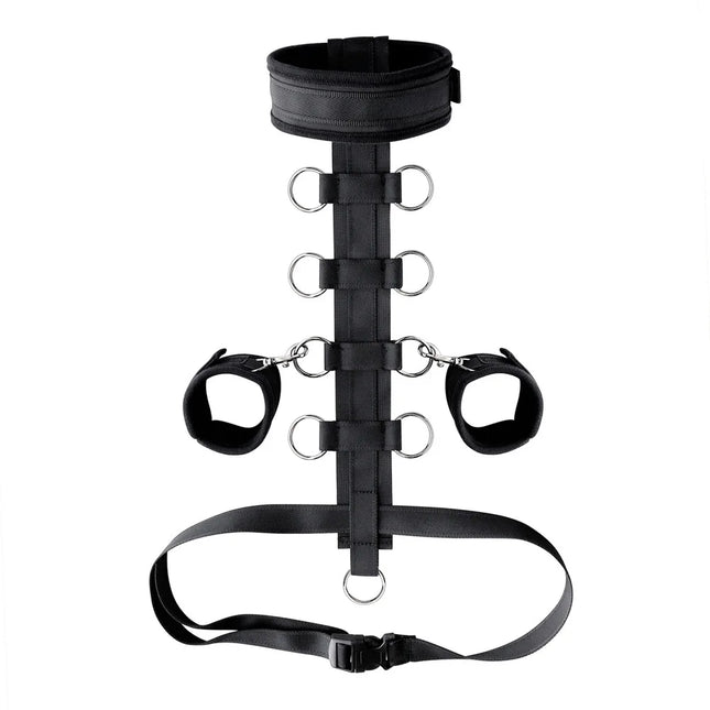 Woman Handcuff Sex Toy BDSM Hand Restraints Sextoy Kits Adjustable Neck Collar SM Slave Role Play Bandage Adult Couple Erotictoy