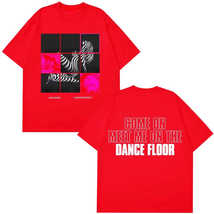 Summer Casual Fashion Trendy T-shirt Madonna CONFESSIONS II Album Tour 2026 Print T Shirt Men Women Vintage Fashion T-shirt