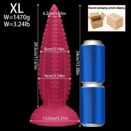 New 25.98 Inch Long Anal Plug Silicone Buttplug Huge Anal Dildos for Women Men Vaginal/Prostate Massage Sigmoid Stimulation 18+