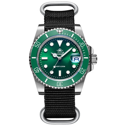 ADDIESDIVE Classic Men's Quartz Watch 20Bar Waterproof Super Luminous Diving Watches Stainless Steel Ceramic Bezel MY-H3-2 Watch
