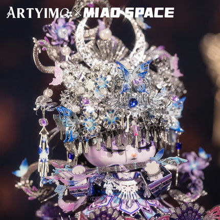 ARTYIMO X MIAO SPACEMiao Ethnic Cat 3D Metal Puzzle DIY Educational Desktop Decor Stress Relief Gift for Her Birthday