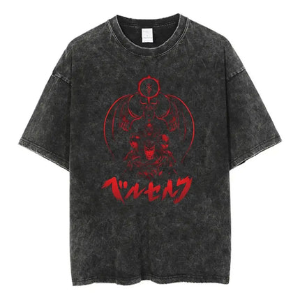 Mens Clothes Tee Shirt Homme Graphic T-Shirts Men Tshirt for Men Ropa Hombre Vintage Anime Printed Washed New in Top Tees 61364