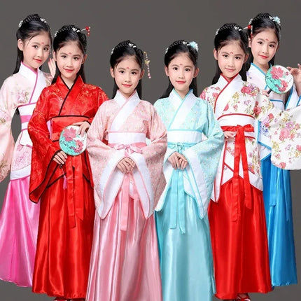 Autumn Two-piece Set Kids Hanfu Cosplay Tang Girl Suit Dance Costume Baby Outfits Ancient Girls Clothing Hanfu Children Suits