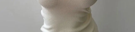 Korean Sle Knitted Vest Women's Base Layer Tank Top Svel f High Collar Spring Autumn Winter Inner And Outer Wear