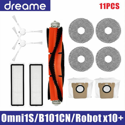 Dreame L10s Ultra / S10 Pro Accessories Mijia Omni 1S B101CN Robot X10+ Robot Vacuum Main Side Brush Filter Mop parts