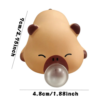 2026 New Cute Animal Bubble Blowing Squishy Toy Stress Relief Squeeze Toy Panda Pig Fidget Toy Slow Rebound Desk Decor Gift