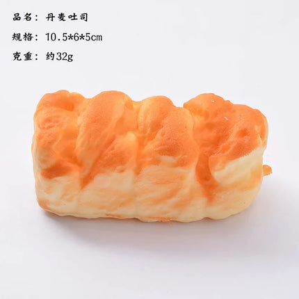 Artificial Bread Pressure Reliever Knead Stress Reliever  toy Fake Food Photography Prop Window Cabinet Model fidget toy gifts