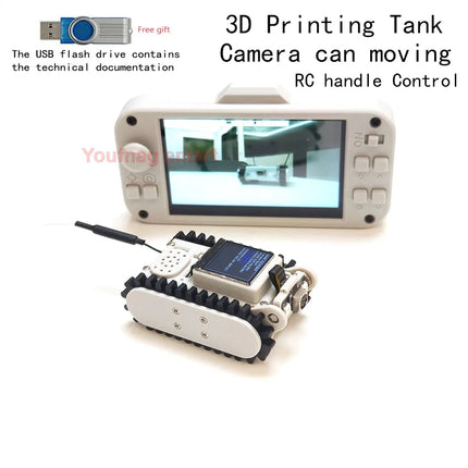 Pipeline Inspection Wireless Video Car Track RC Robot with Camera Maker Teaching Esp32 Scanning Code Networking DIY Program Toys