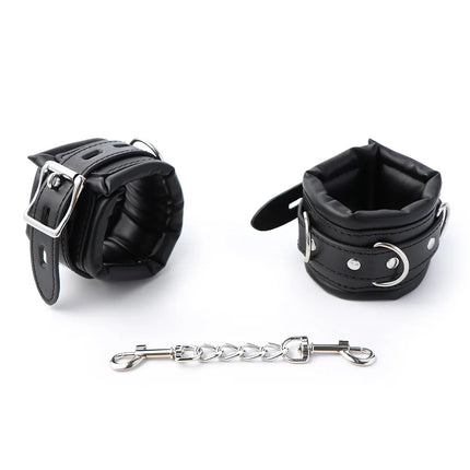 Bondage Kits Extendable Products Leather Restraint Set Handcuffs Ankle Cuffs Bdsm Toys For Couples Women 18 Adult Games