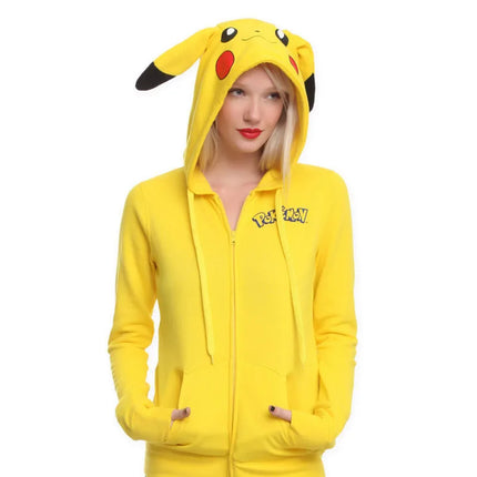 Anime Cartoon Hoodie Kawaii Cute Yellow Sweatshirts Sports Casual Cartoon Sweet Lovely Outer Women/Men Clothes Adult Kids Gift
