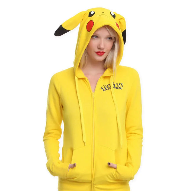 Anime Cartoon Hoodie Kawaii Cute Yellow Sweatshirts Sports Casual Cartoon Sweet Lovely Outer Women/Men Clothes Adult Kids Gift