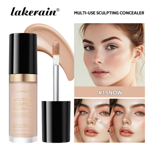 Waterproof Liquid Concealer Matte High Coverage Oil Control Covers Acne Dark Circles Foundation Face Contouring Cosmetics