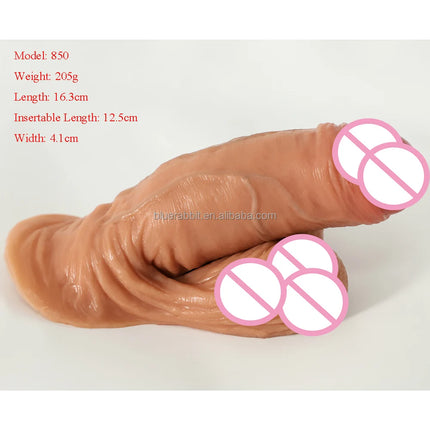 GF Ftm Packers Wholesale 2-in-1 Ultra Soft Silicone Hollow Penis Sleeve with Large Scrotum Prosthetic Stroker