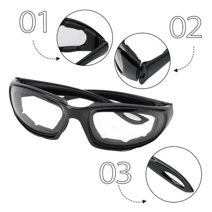 Anti-Fog Onion Goggles Tear Free Safety Eye Protection Glasses Kitchen Cooking Gadgets