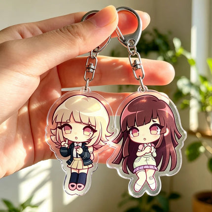Danganronpa Keychain Accessories Bag Game Keyrings Jewelry Manga Fans Gifts
