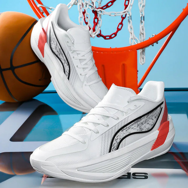 large-size basketball shoes wear-resistant summer sports sneaker with shock absorption professional combat for student children
