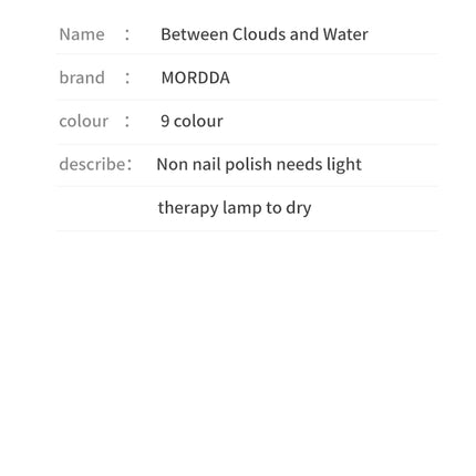 MORDDA 9 Colors Patting Glue Smudge Canned High Saturation Popular Semi-Solid Nail Polish Glue Women's Salon Manicure DIY