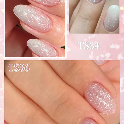 BORN PRETTY 1 Bottle 10ml Fluttering Flakes Jelly Gel Polish Semi Permanent Nail Art Manicure Soak Off LED Nail Supplies Vernis
