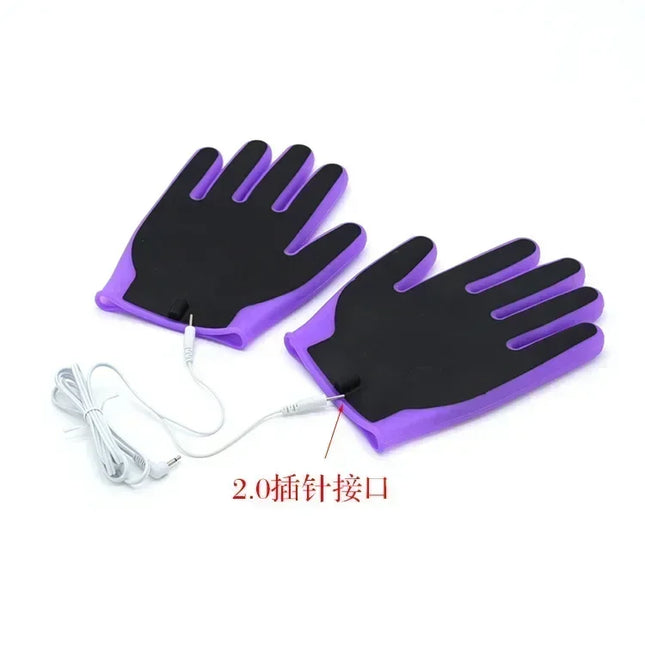 Electro Shock Gloves Gloves Body Massage Sex Toys For Couples Sex Products Health Care Massage Accessories Medical Themed Toys